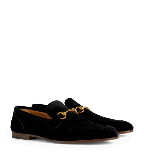 Men's Gucci Jordaan loafer in black suede 